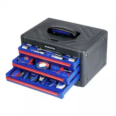 WORKPRO - Baul de herramientas 3 cajones 125 piezas