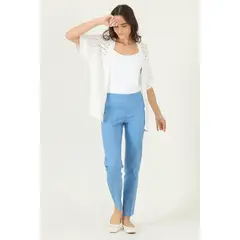 PRIVILEGE - Tapado tejido blanco 2962