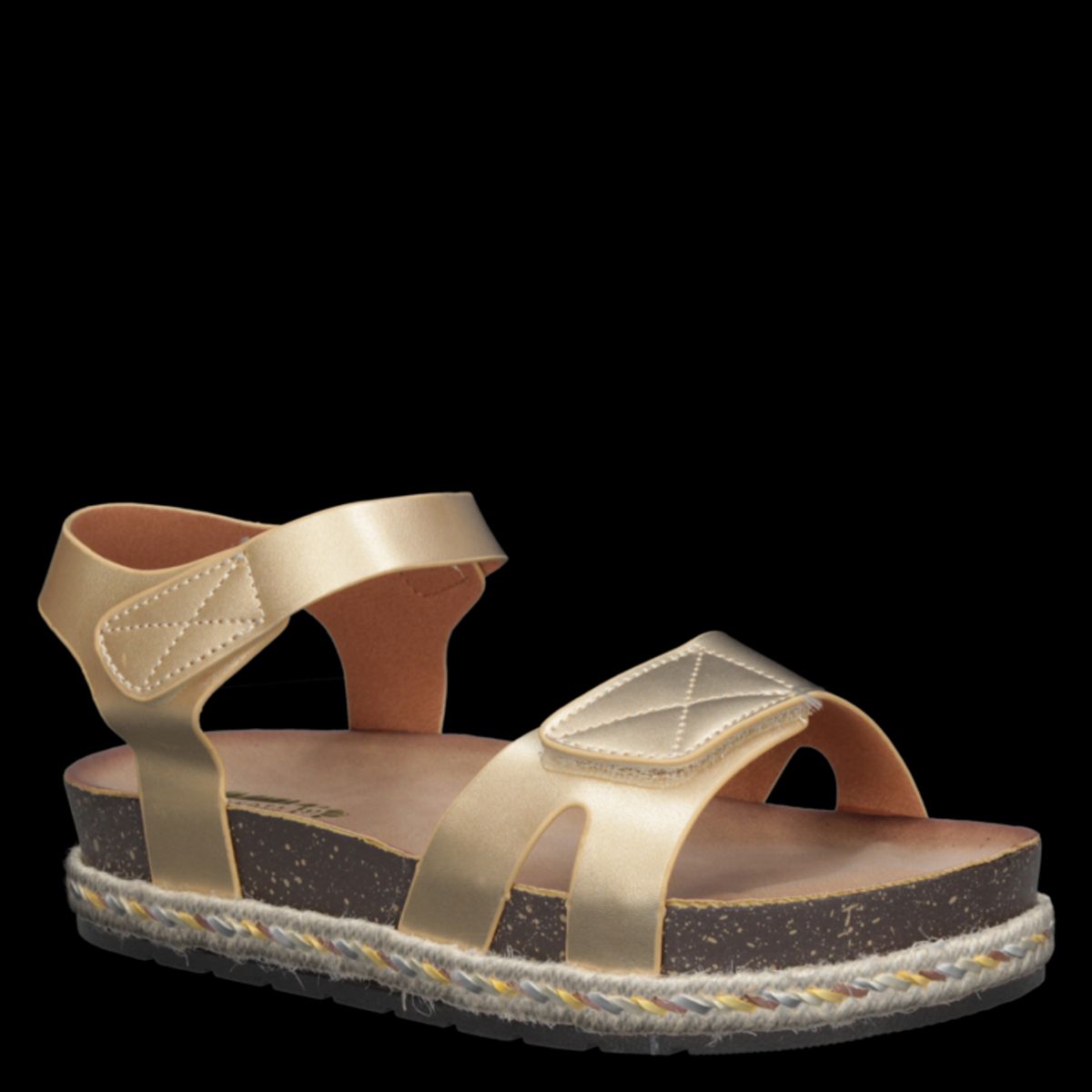 DAKOTA - Sandalia Casual Mujer Dorado Dakota
