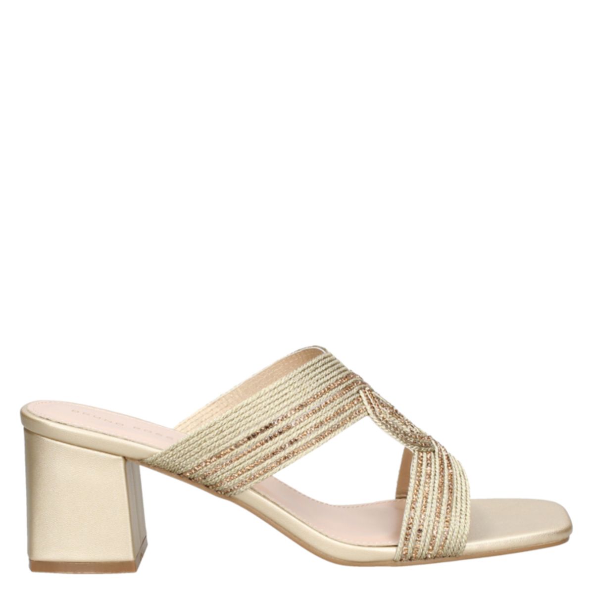 BRUNO ROSSI - Sandalia Casual Mujer Dorado Bruno Rossi