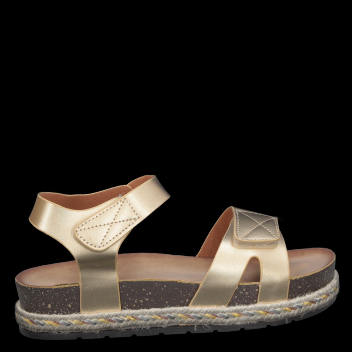 DAKOTA - Sandalia Casual Mujer Dorado Dakota