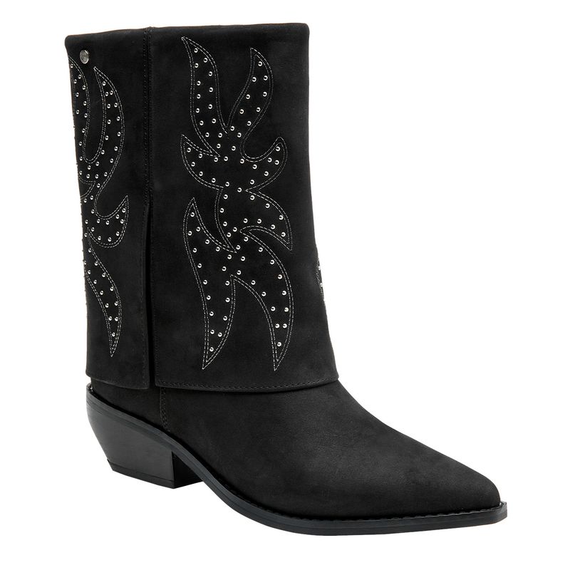 POLLINI Bota Vaquera Mujer Negro Pollini