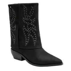 POLLINI - Bota Vaquera Mujer Negro