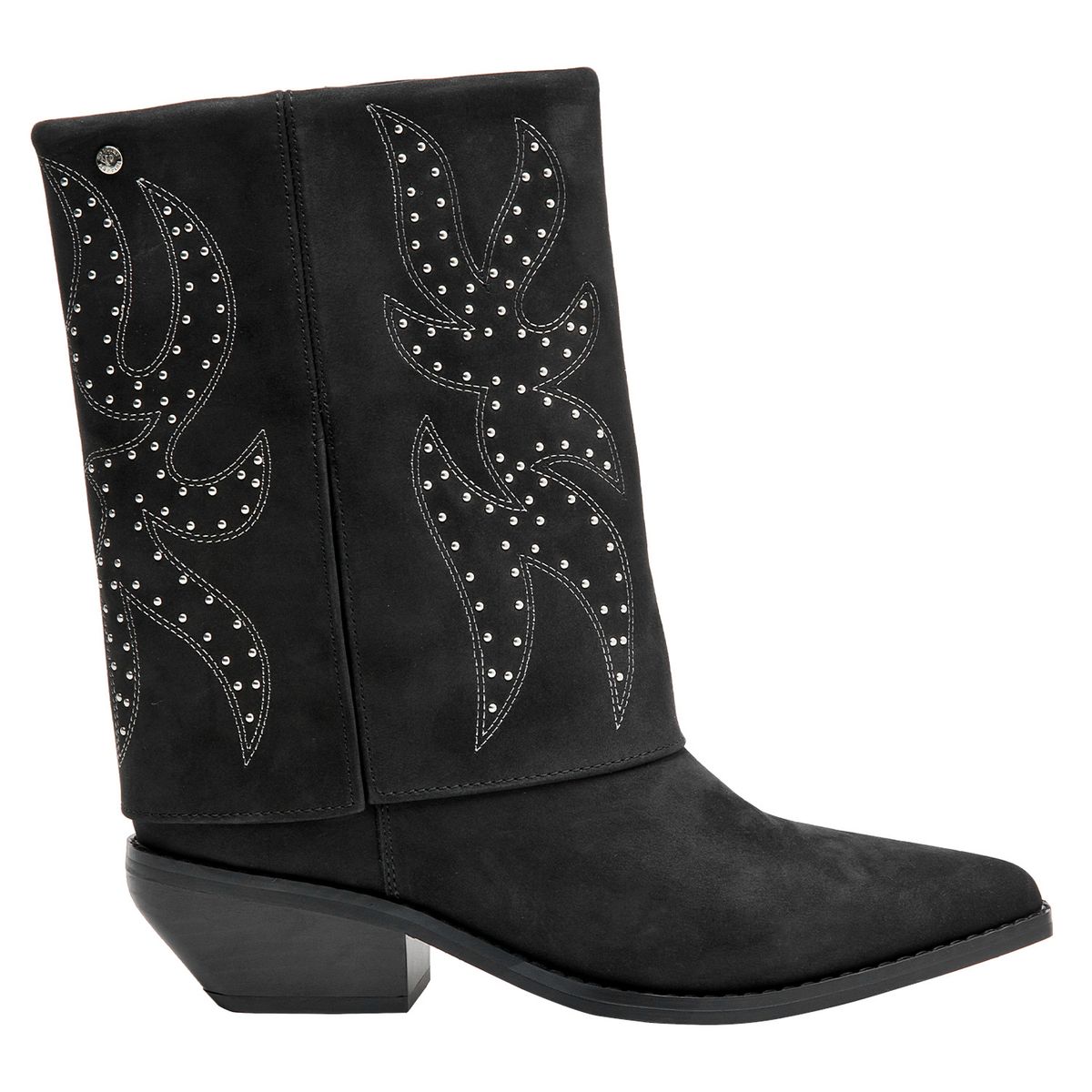 POLLINI - Bota Vaquera Mujer Negro Pollini