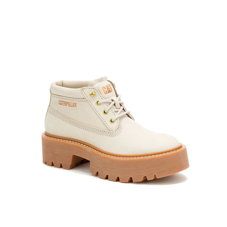 Botín Colorado Max Chukka Mujer Beige