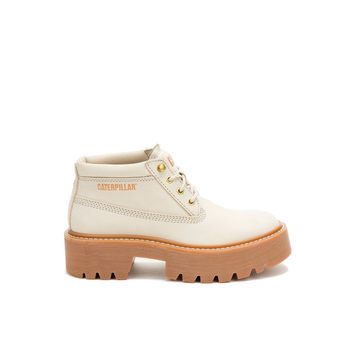 CAT - Botín Colorado Max Chukka Mujer Beige CAT