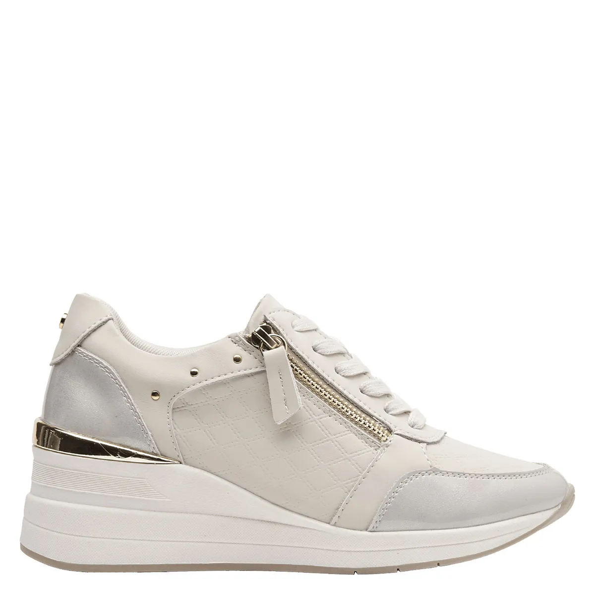 BRUNO ROSSI - Zapatilla Casual Mujer Beige Bruno Rossi