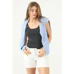 PRIVILEGE - Shorts slim fit blanco 3445