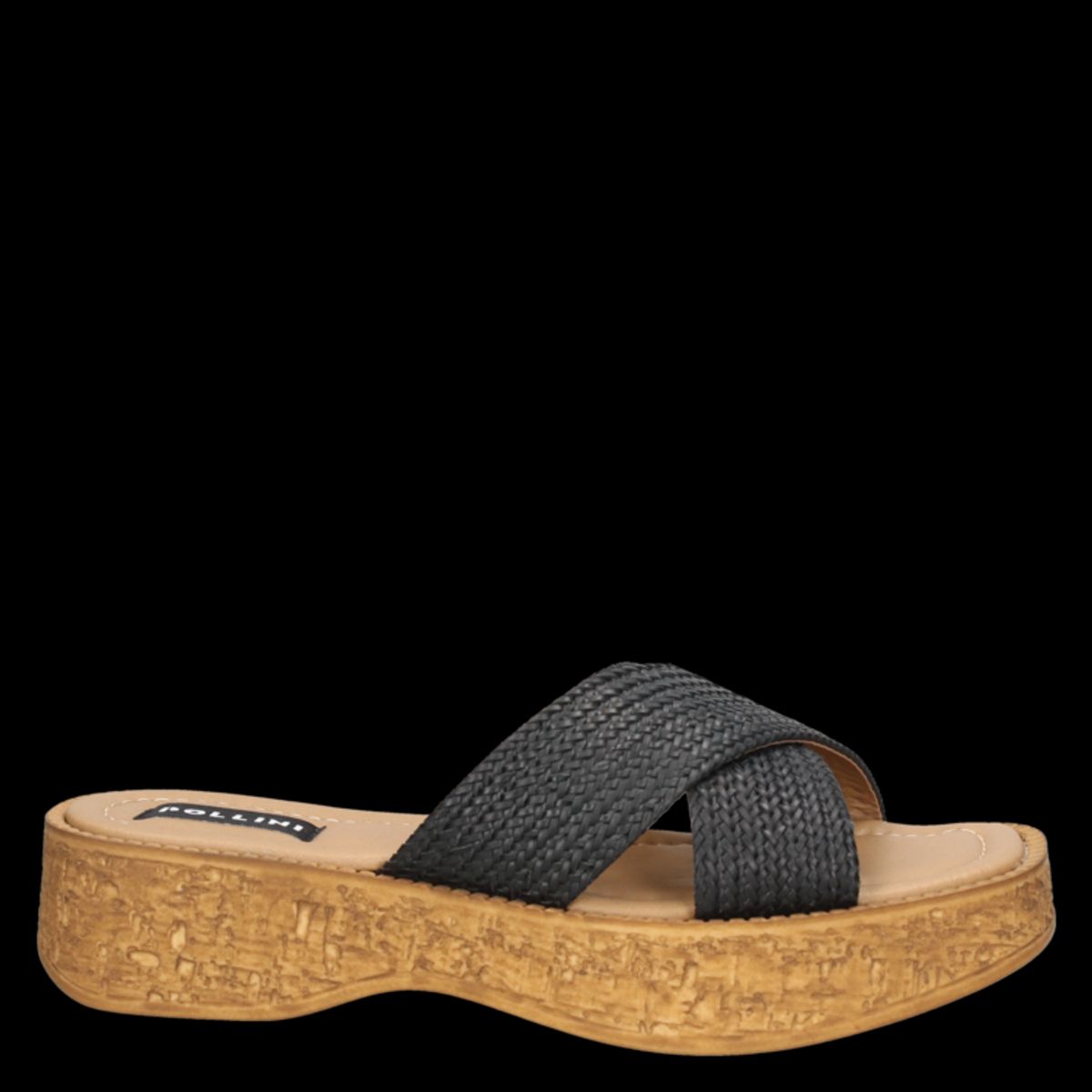 POLLINI - Sandalia Casual Mujer Negro Pollini
