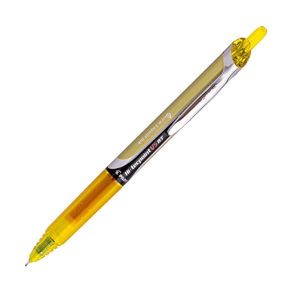 PILOT - Lápiz Tinta Retráctil Hi-Tecpoint Grip 05mm Amarillo Pilot