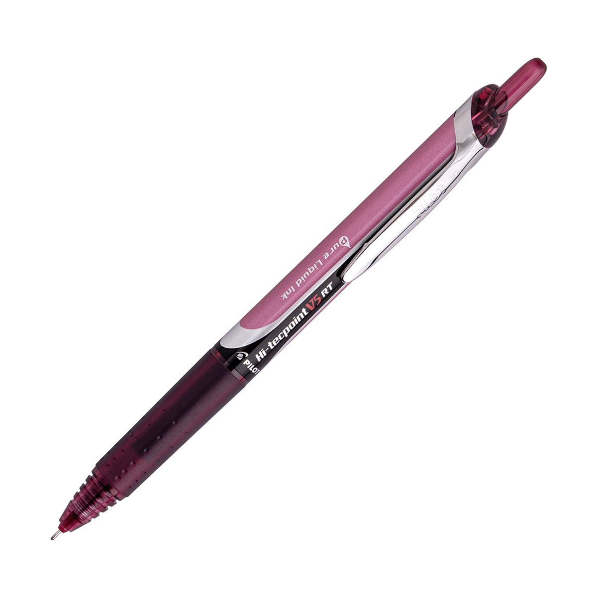 PILOT - Lápiz Tinta Retráctil Hi-Tecpoint Grip 05mm Burdeo Pilot