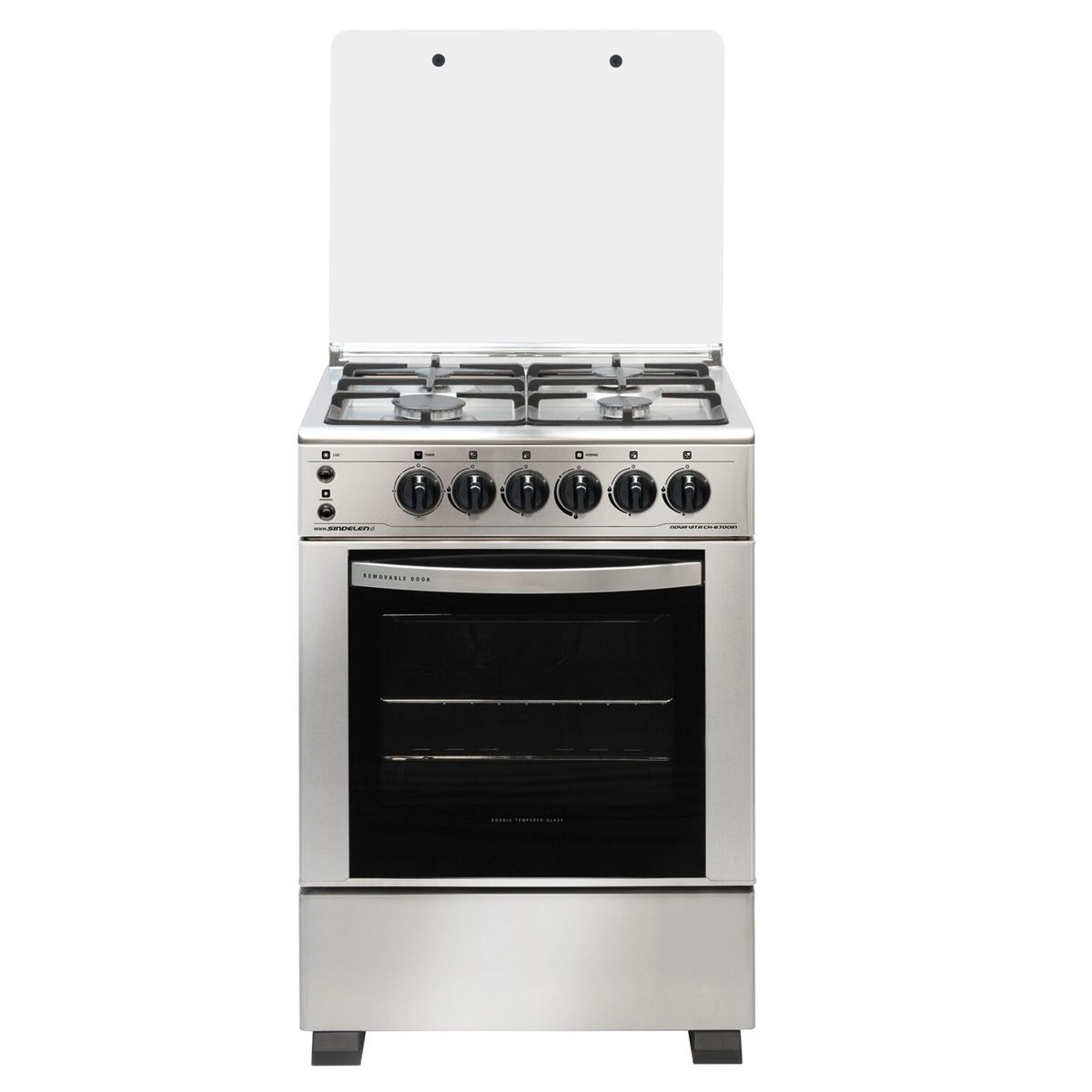 SINDELEN - Cocina 4 Quemadores Horno de 67.2 Lt Gas Licuado Ch-6700In Sindelen