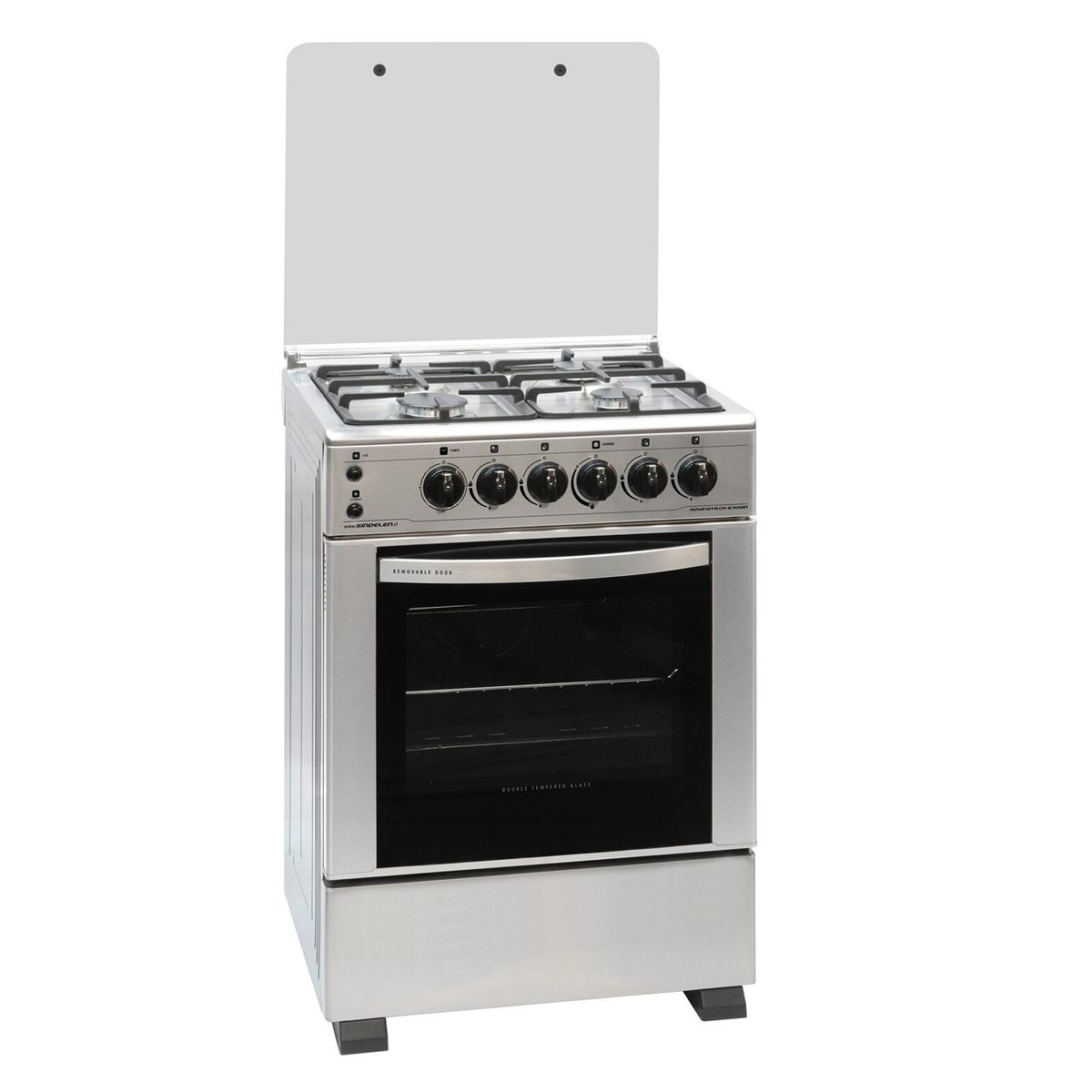 SINDELEN - Cocina 4 Quemadores Horno de 67.2 Lt Gas Licuado Ch-6700In Sindelen