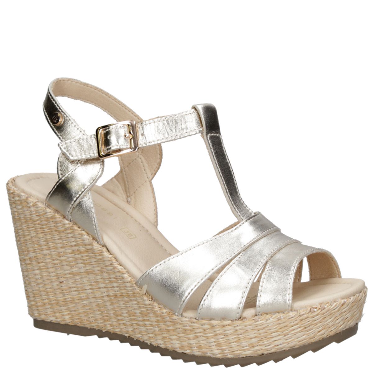 BRUNO ROSSI - Sandalia Casual Mujer Dorado Bruno Rossi