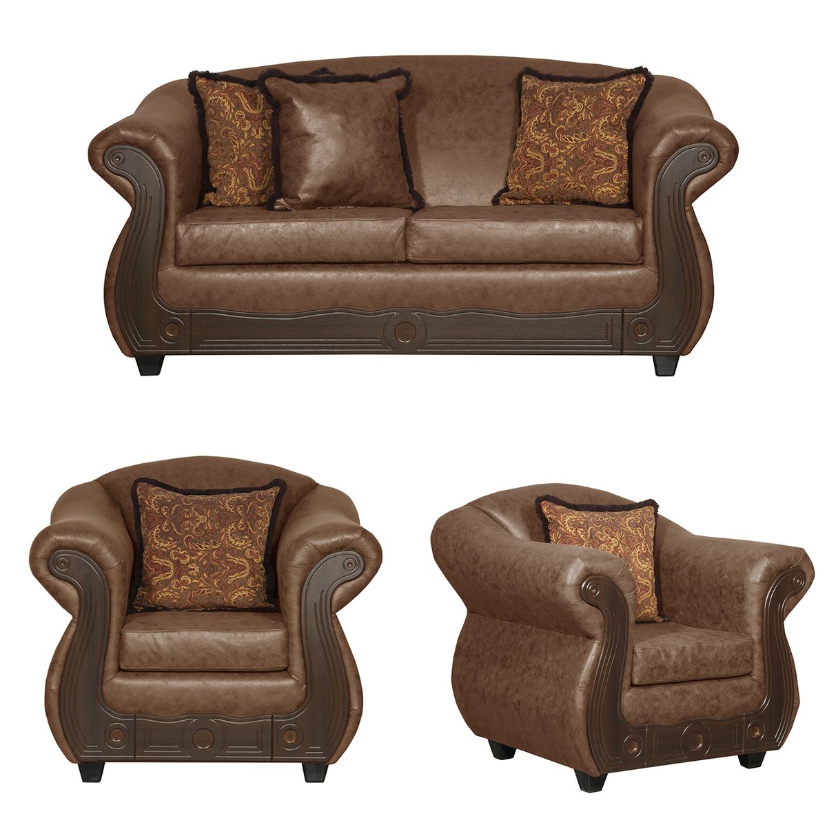 BLACK FACTORY - Juego de Living 2 1 1 Estambul