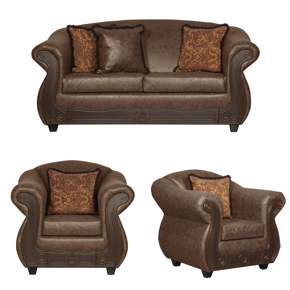 BLACK FACTORY - Juego de Living 2 1 1 Estambul