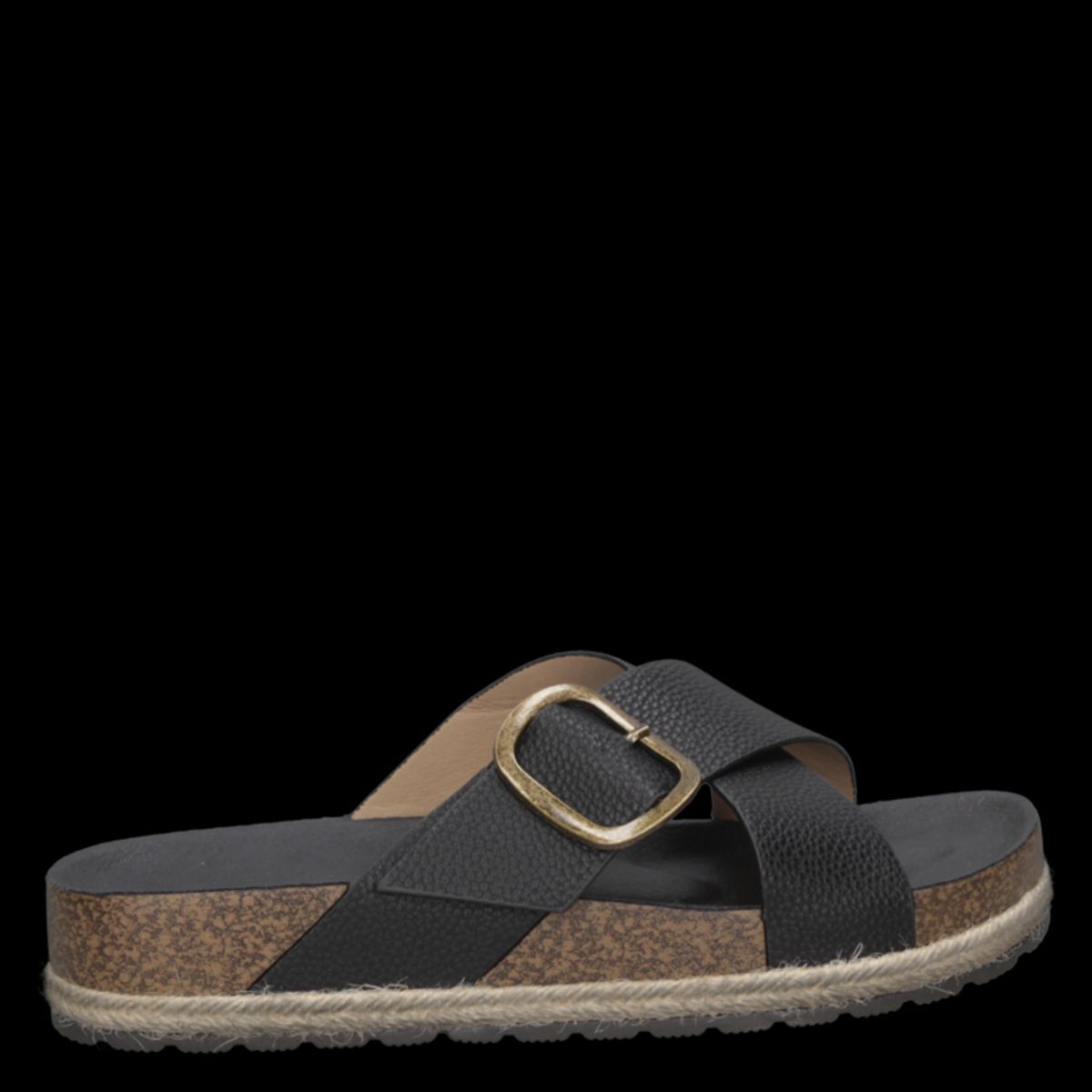 DAKOTA - Sandalia Casual Mujer Negro Dakota