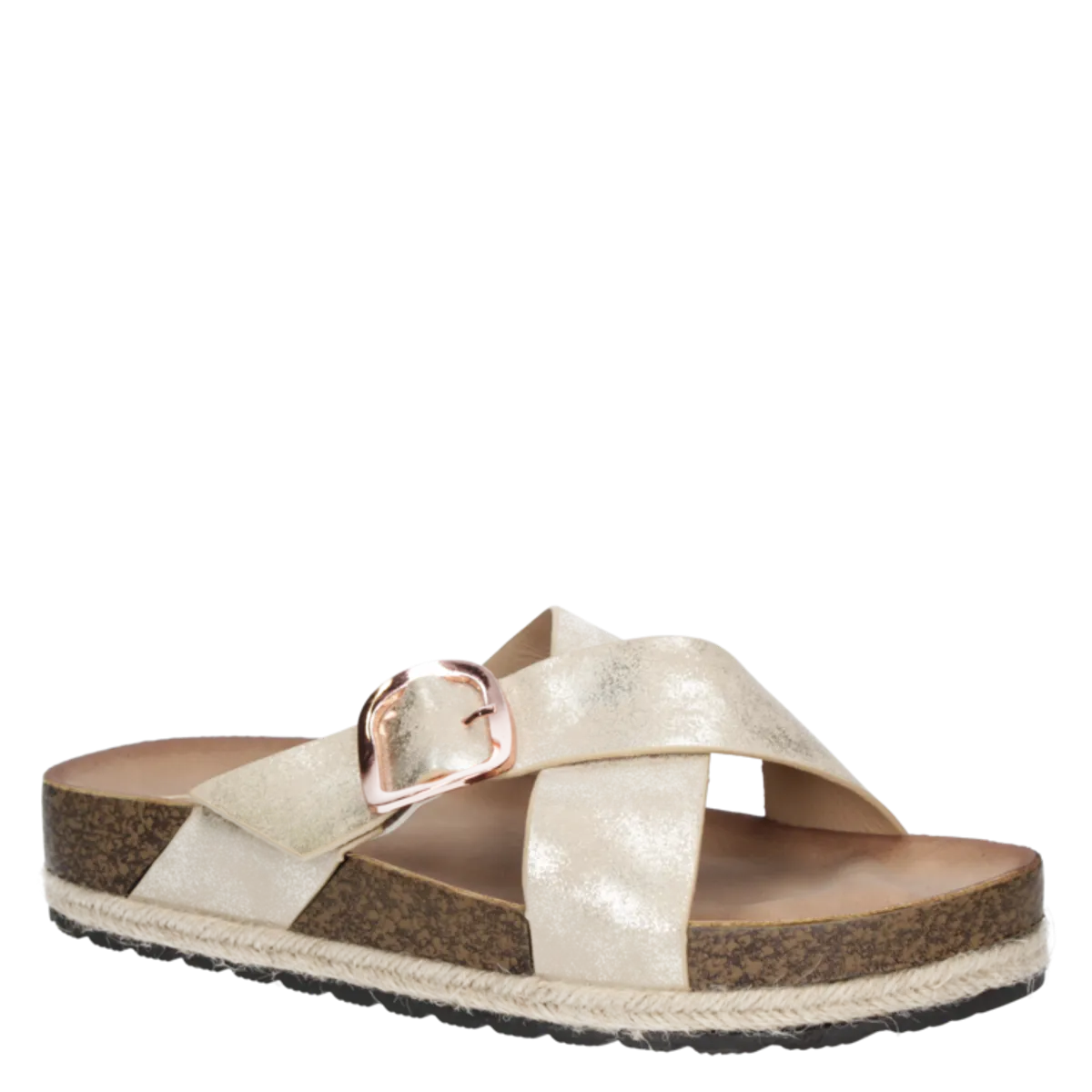 DAKOTA - Sandalia Casual Mujer Dorado Dakota