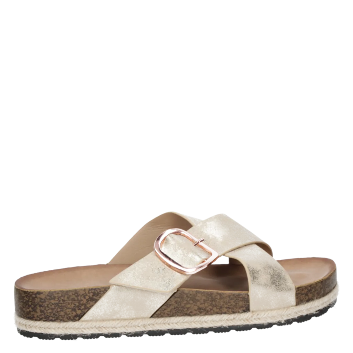 DAKOTA - Sandalia Casual Mujer Dorado Dakota