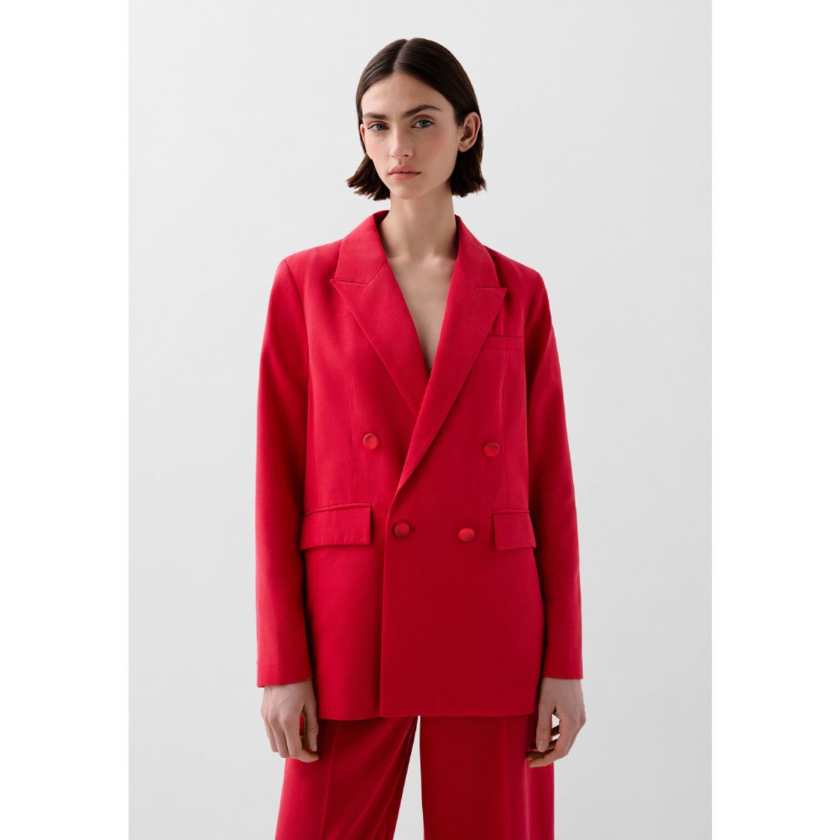 SCALPERS - BLAZER CRUZADA TEJIDO FLUIDO