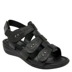 BRUNO ROSSI - Sandalia Casual Mujer Negro