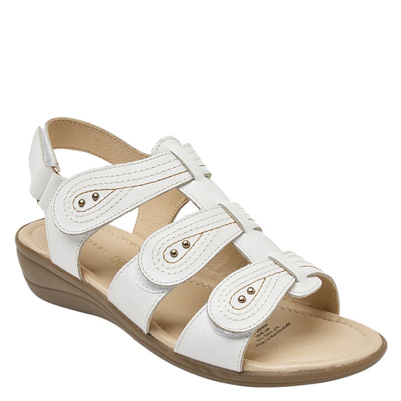 BRUNO ROSSI - Sandalia Casual Mujer Blanco Bruno Rossi
