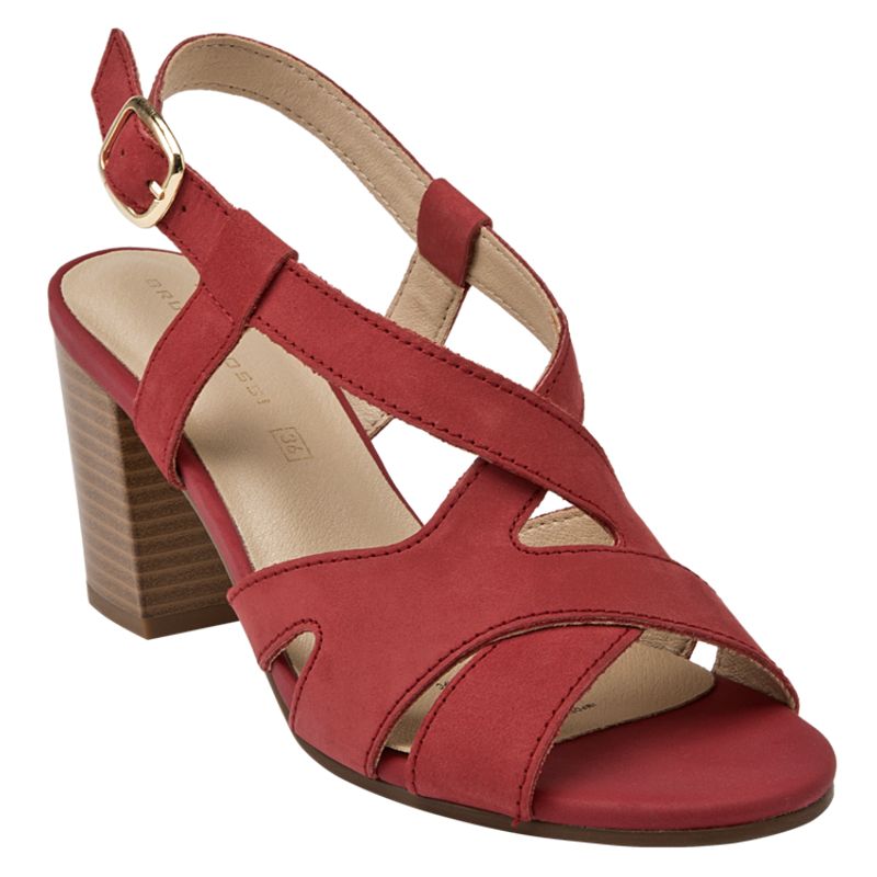 BRUNO ROSSI - Sandalia Casual Mujer Rojo Bruno Rossi
