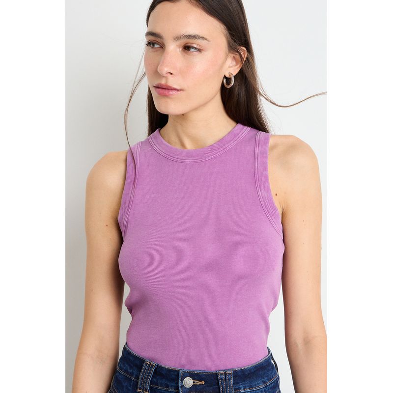 IO - Polera Lisa Mujer Fucsia Io