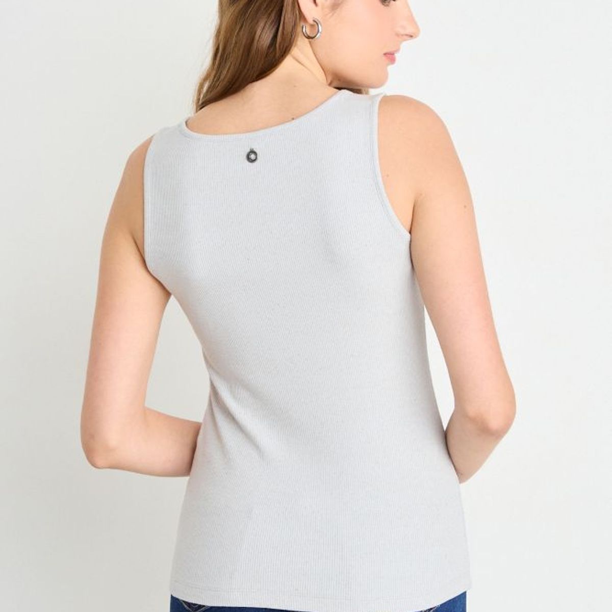 IO - Polera Lisa Mujer Gris Io