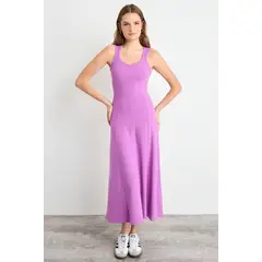 IO - Vestido Largo Mujer Fucsia