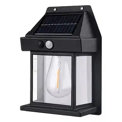 GENERICO - Farol Solar De Pared Con Sensor Movimiento Luz Cálida Exterior