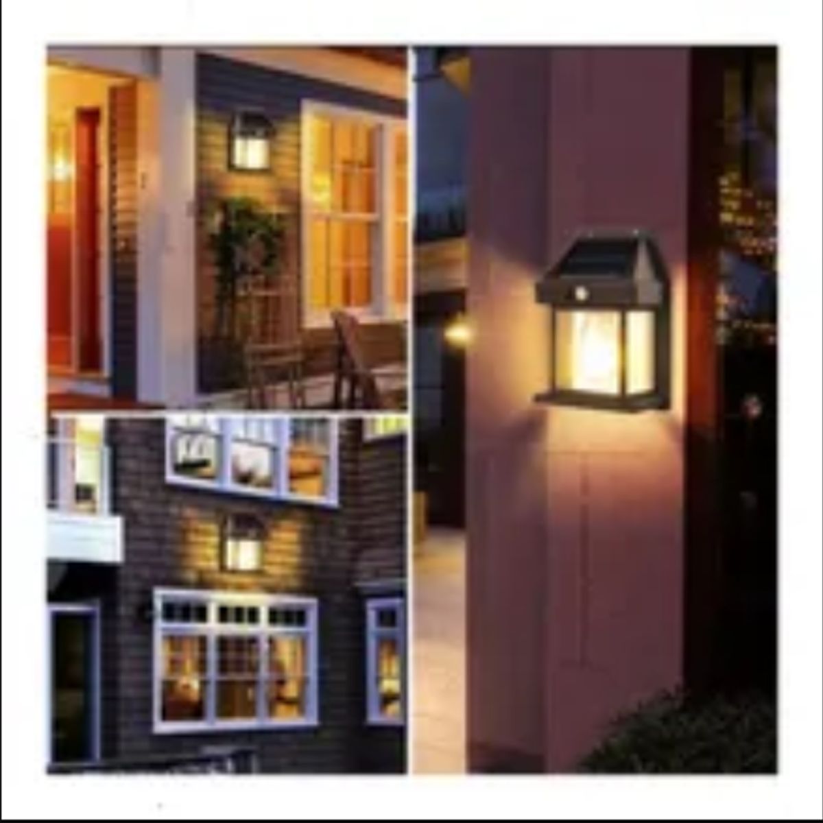 Farol Solar De Pared Con Sensor Movimiento Luz Cálida Exterior, marca GENERICO - Foto 2