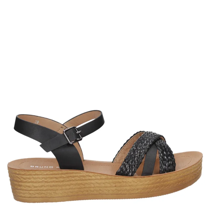 BRUNO ROSSI - Sandalia Casual Mujer Gris oscuro Bruno Rossi