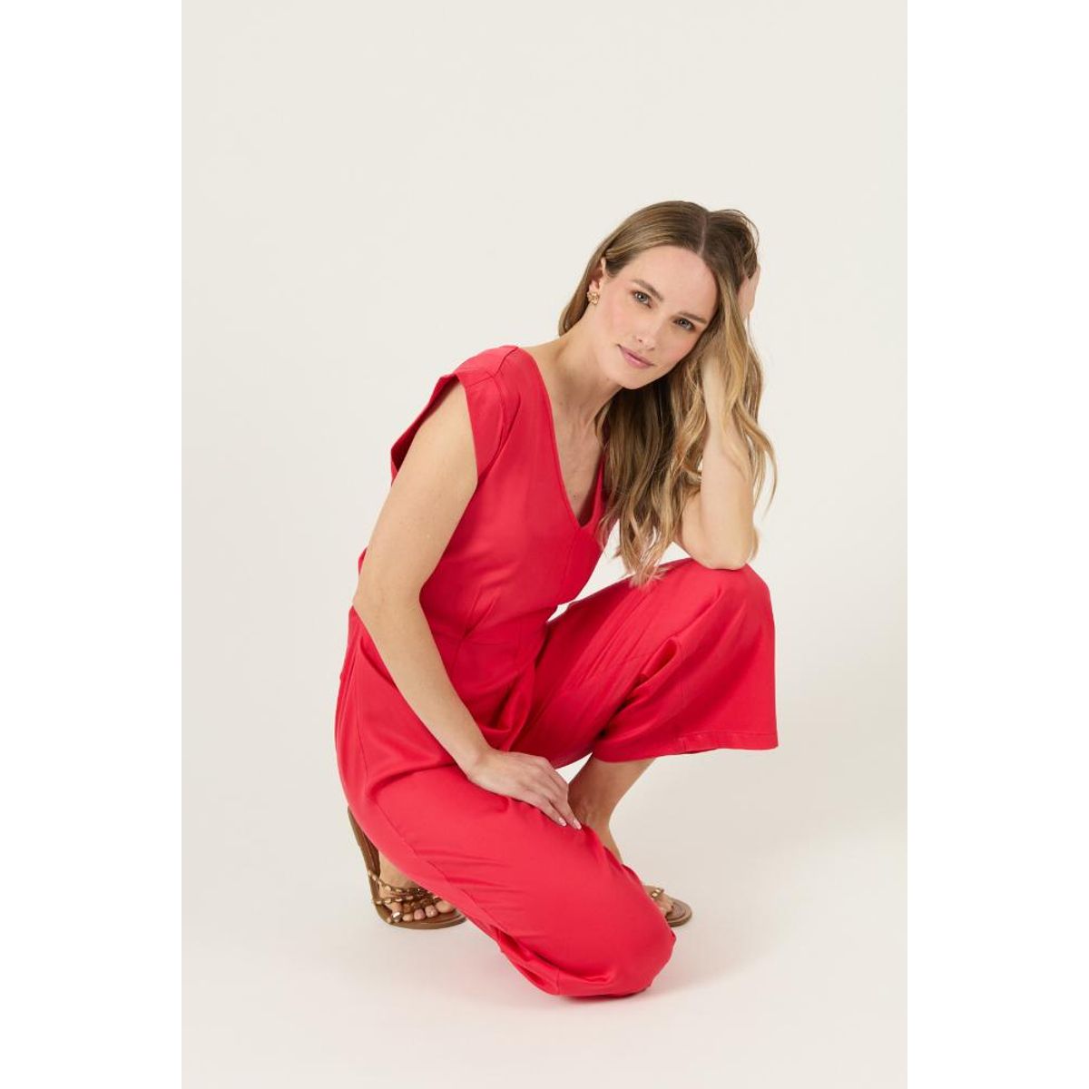 PRIVILEGE - Enterito de lyocell rojo PRIVILEGE 3198