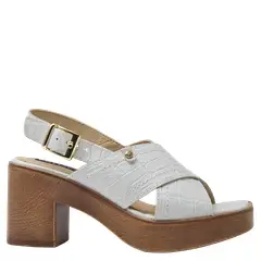 POLLINI - Sandalia Casual Mujer Blanco