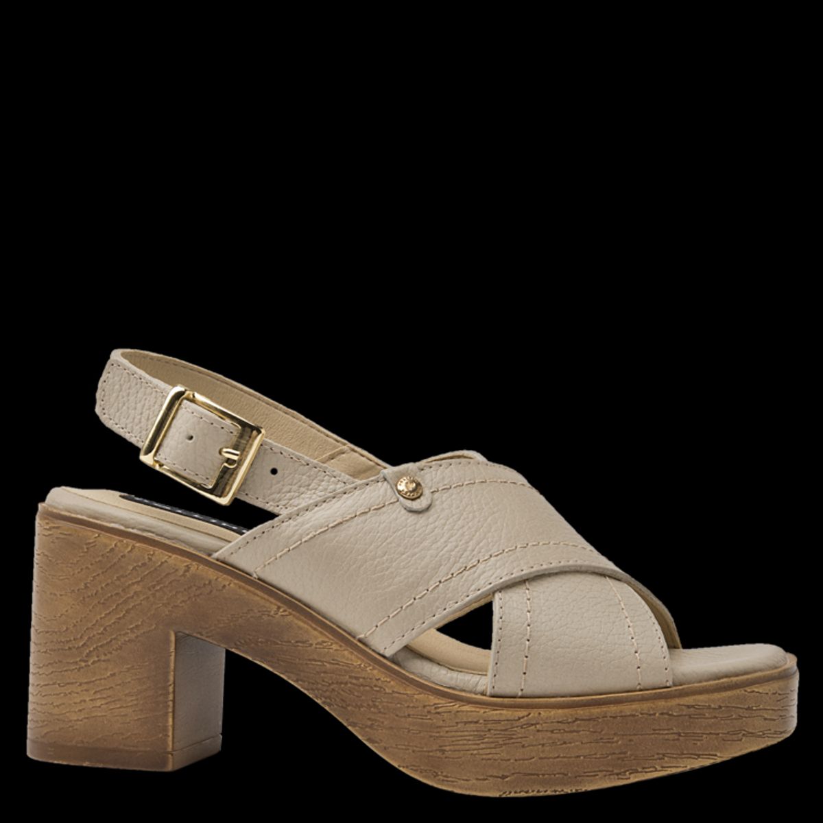 POLLINI - Sandalia Casual Mujer Beige Pollini