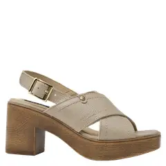 POLLINI - Sandalia Casual Mujer Beige