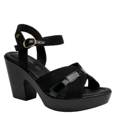 BRUNO ROSSI - Sandalia Casual Mujer Negro