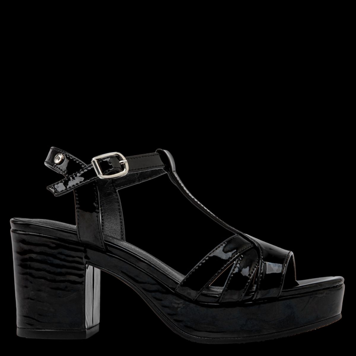 BRUNO ROSSI - Sandalia Casual Mujer Negro Bruno Rossi
