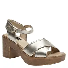 POLLINI - Sandalia Casual Mujer Dorado