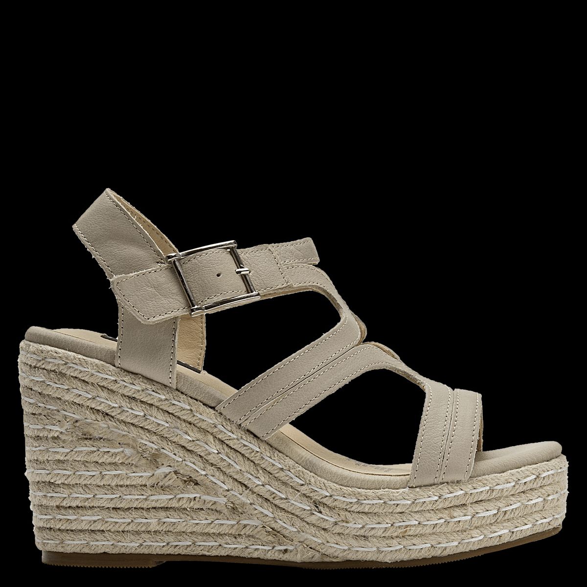 POLLINI - Sandalia Casual Mujer Beige Pollini