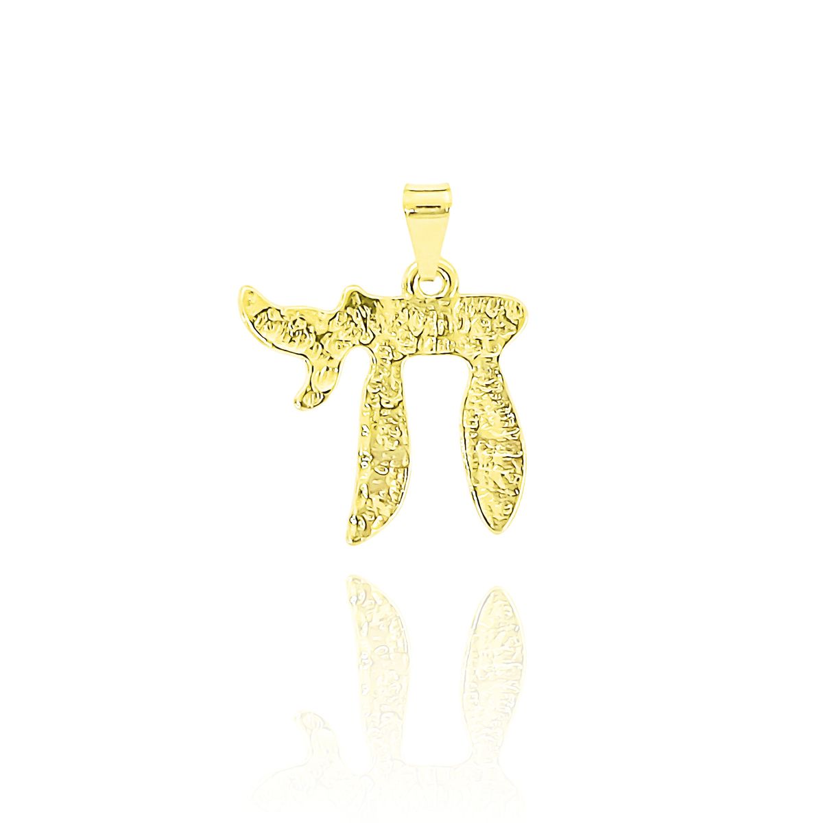 COGGIOLA - Colgante Jai Texturado Enchapado Oro 18K