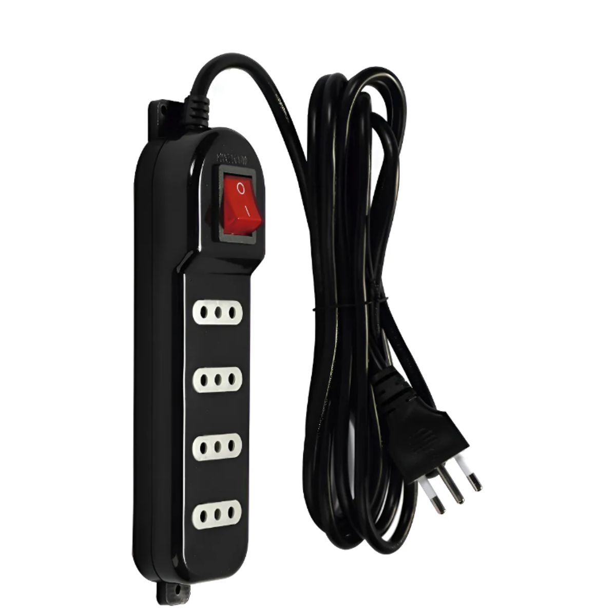 MACROTEL - Alargadores Zapatilla 4 Tomas Corriente 3mts Macrotel Me-069 Negro
