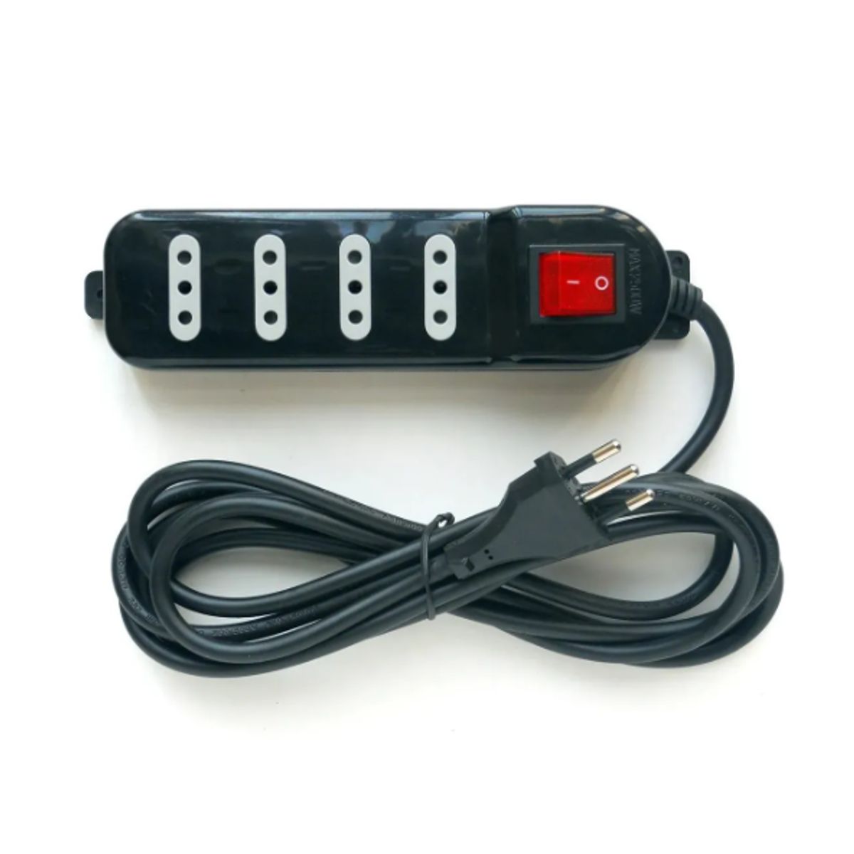MACROTEL - Alargadores Zapatilla 4 Tomas Corriente 3mts Macrotel Me-069 Negro