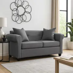 MBC - Sofá 2 Cuerpos New Barcelona Lino Grafito