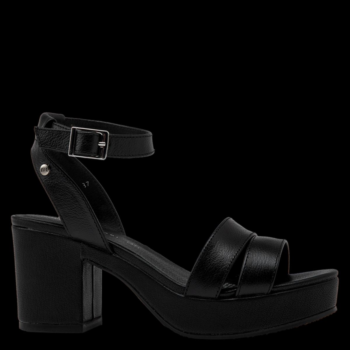 BRUNO ROSSI - Sandalia Casual Mujer Negro Bruno Rossi