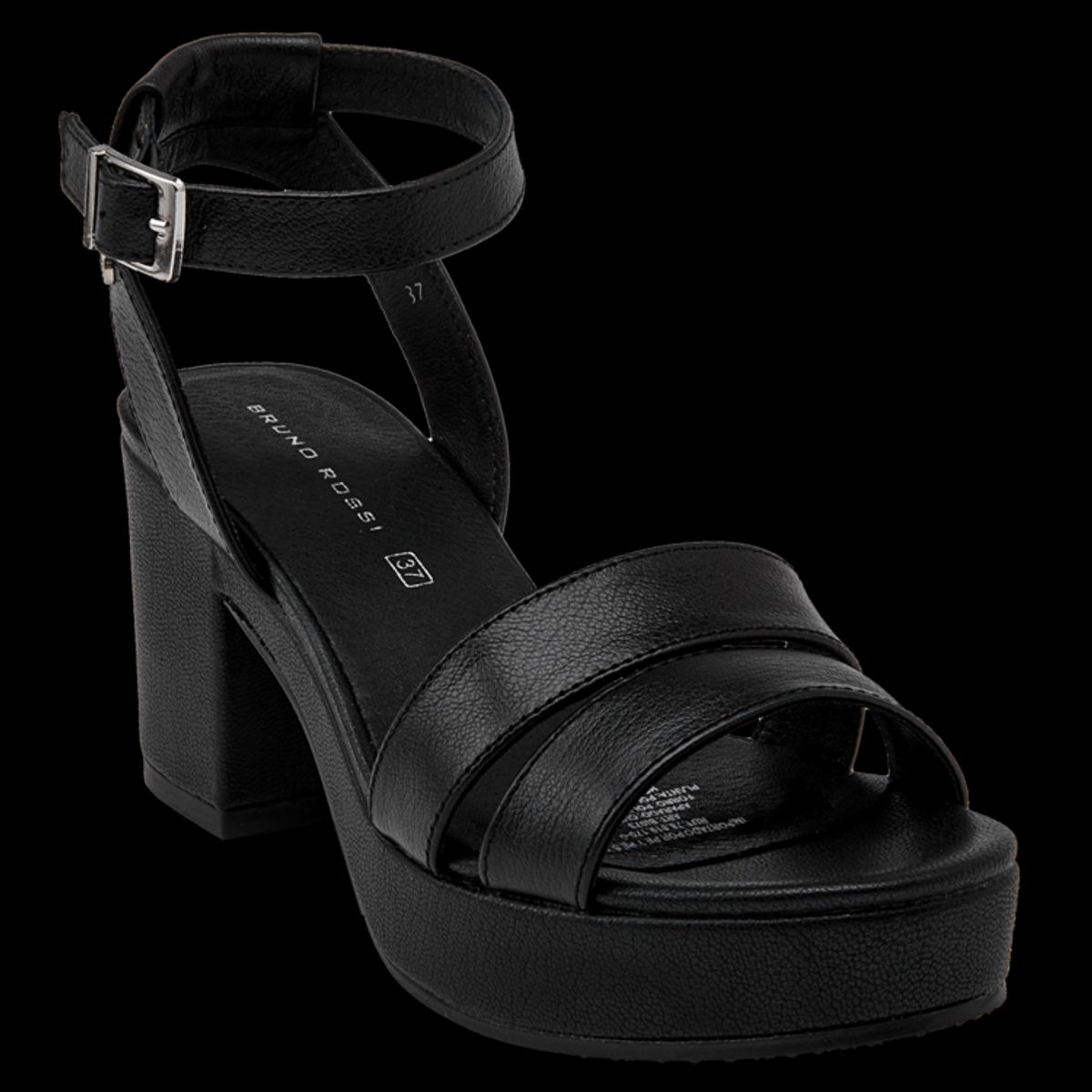 BRUNO ROSSI - Sandalia Casual Mujer Negro Bruno Rossi