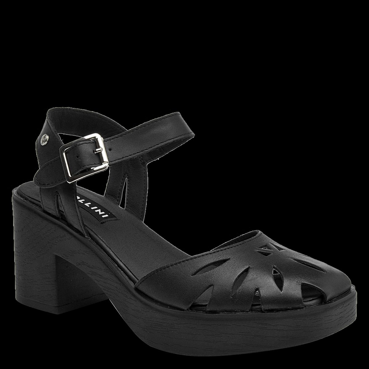 POLLINI - Sandalia Casual Mujer Negro Pollini