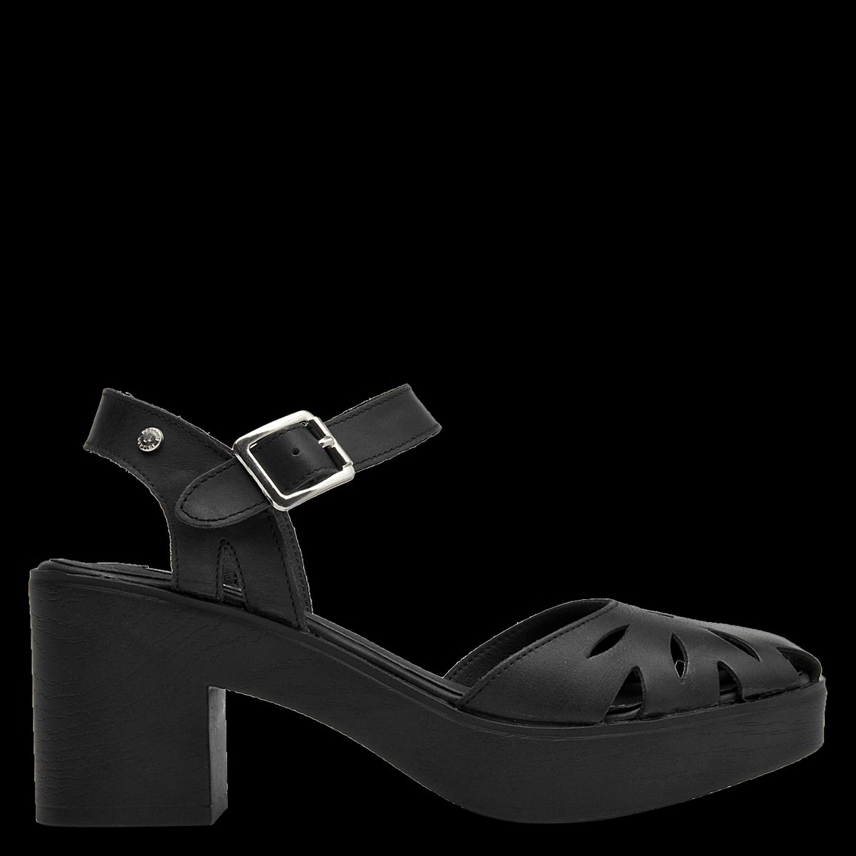 POLLINI - Sandalia Casual Mujer Negro Pollini