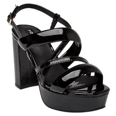 POLLINI - Sandalia Casual Mujer Negro